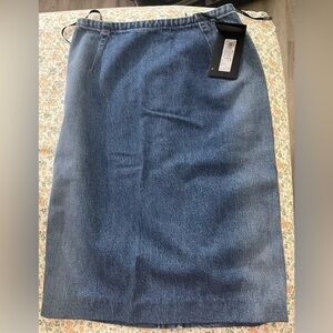 Versace Blue Denim Skirt